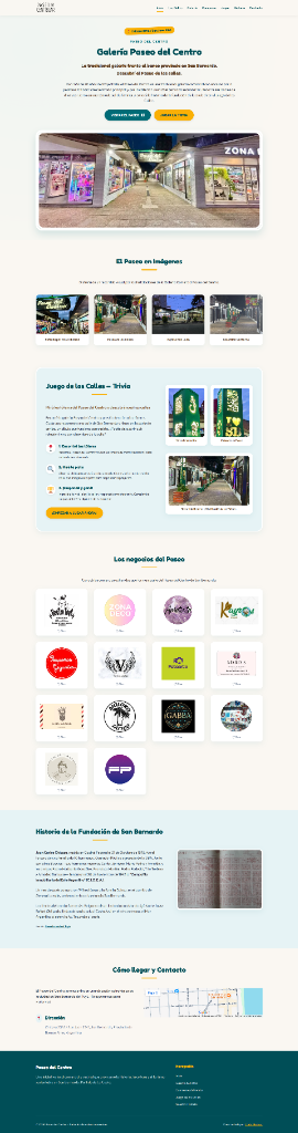 Captura completa de Paseo del Centro y Juego de la Trivia